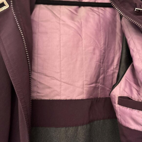 FS Limited Purple Double Lined Removable Hood Zipper Toggle Parka Coat. Sz M - Picture 13 of 15